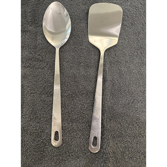 Wolfgang Puck Other - Wolfgang Puck Stainless Steel Utensil Set of 2 Heavy Duty Spatula & Spoon READ